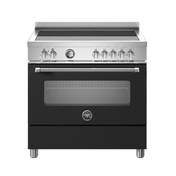 BERTAZZONI MAS95I1ENET Κουζίνα Ηλεκτρική με Επαγωγικές Εστίες 90cm Μαύρο BERTAZZONI MAS95I1ENET Κουζίνα Ηλεκτρική με Επαγωγικές Εστίες 90cm Μαύρο